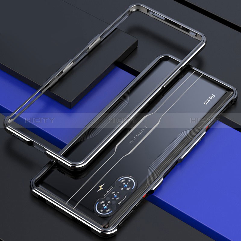 Xiaomi Poco F3 GT 5G用ケース 高級感 手触り良い アルミメタル 製の金属製 バンパー カバー Xiaomi ブラック