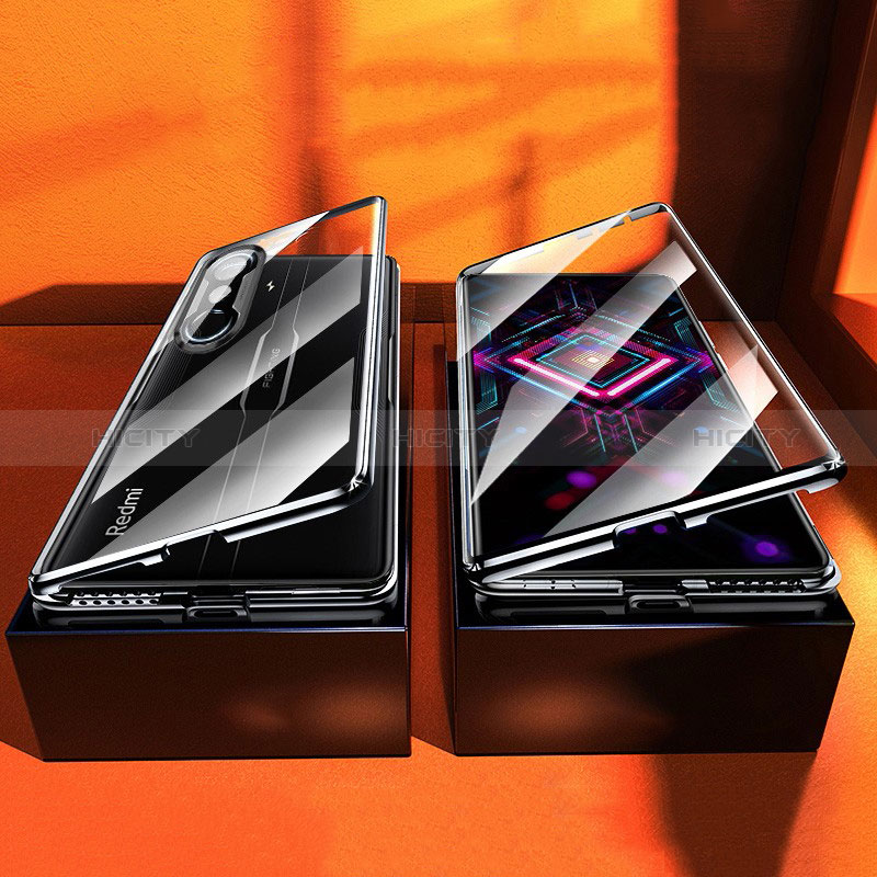 Xiaomi Poco F3 GT 5G用ケース 高級感 手触り良い アルミメタル 製の金属製 360度 フルカバーバンパー 鏡面 カバー P03 Xiaomi 