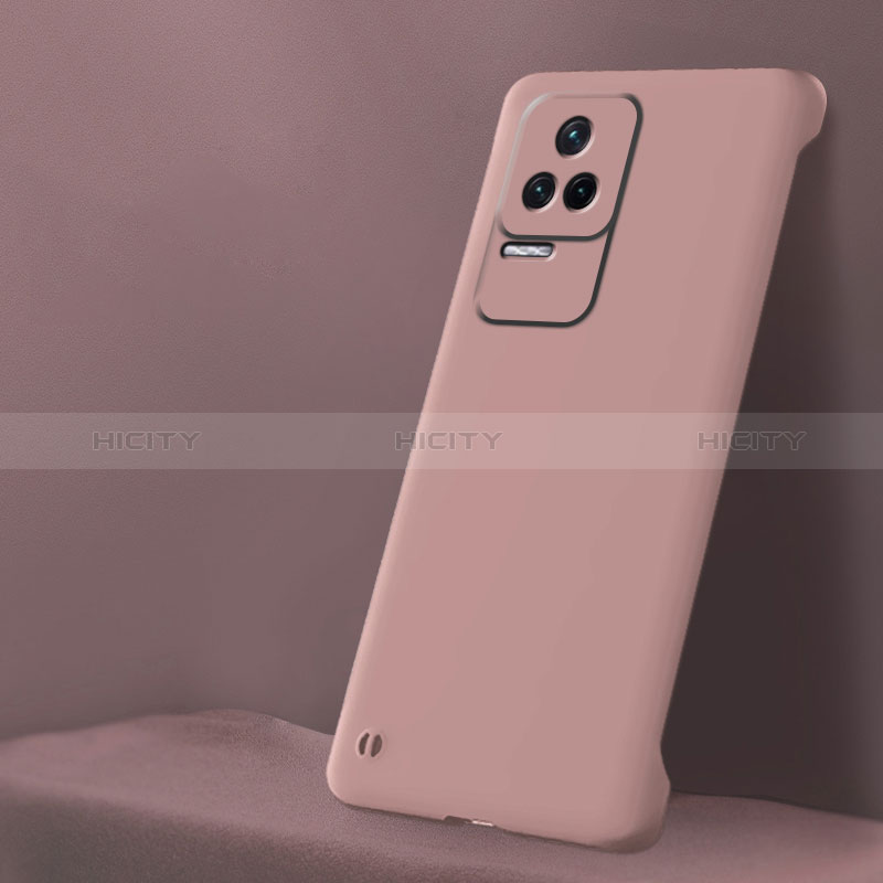 Xiaomi Poco F4 5G用ハードケース プラスチック 質感もマット カバー YK5 Xiaomi ピンク