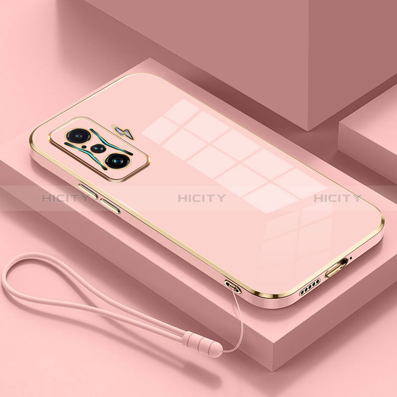 Xiaomi Poco F4 GT 5G用極薄ソフトケース シリコンケース 耐衝撃 全面保護 S02 Xiaomi ピンク