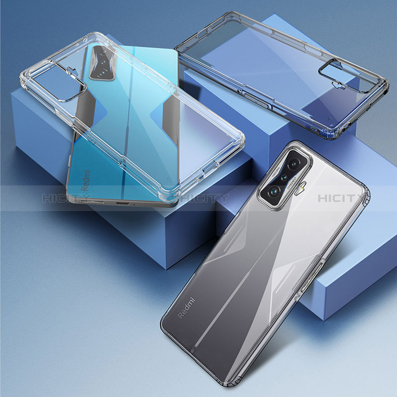 Xiaomi Poco F4 GT 5G用ハイブリットバンパーケース 透明 プラスチック カバー W01L Xiaomi 