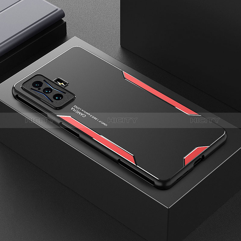 Xiaomi Poco F4 GT 5G用ケース 高級感 手触り良い アルミメタル 製の金属製 兼シリコン カバー Xiaomi 