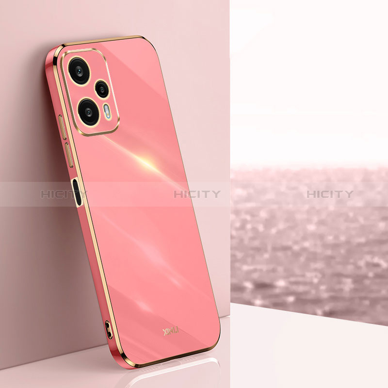 Xiaomi Poco F5 5G用極薄ソフトケース シリコンケース 耐衝撃 全面保護 XL1 Xiaomi ローズレッド