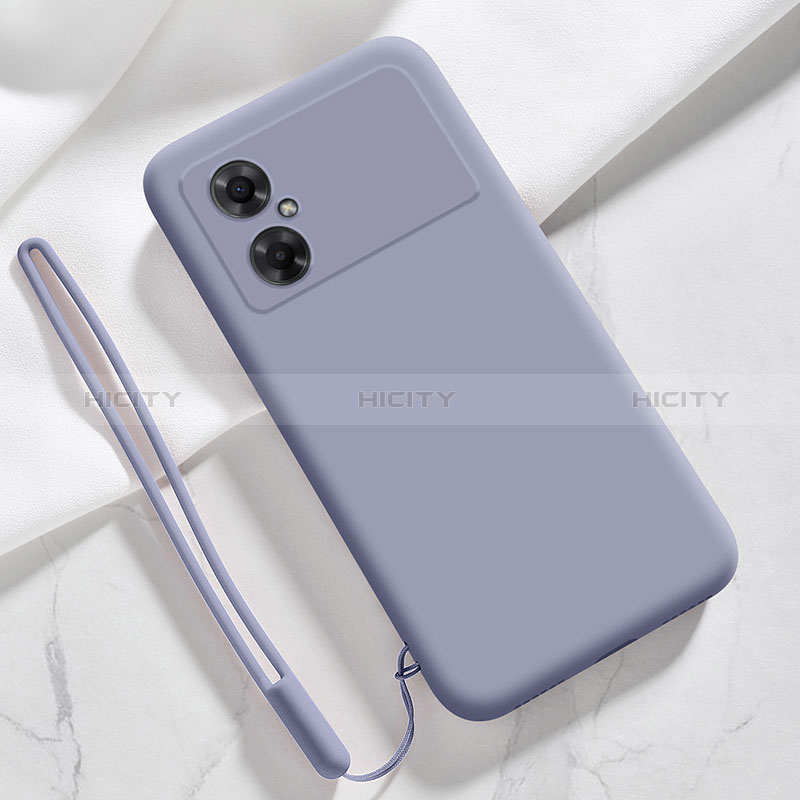 Xiaomi Poco M4 5G用360度 フルカバー極薄ソフトケース シリコンケース 耐衝撃 全面保護 バンパー YK3 Xiaomi ラベンダーグレー