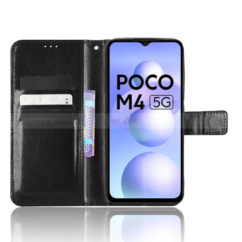 Xiaomi Poco M4 5G用手帳型 レザーケース スタンド カバー BY5 Xiaomi 