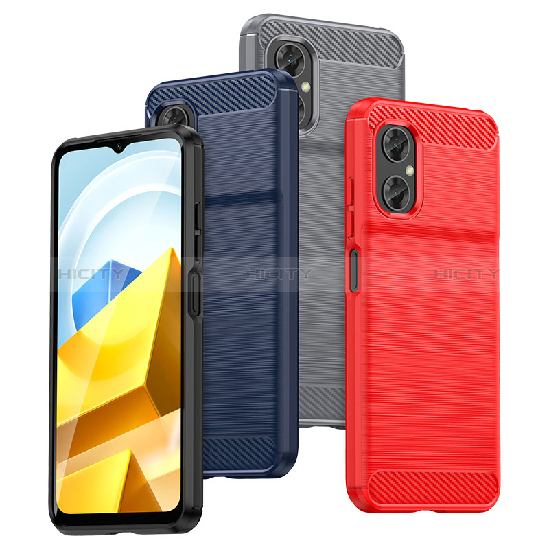 Xiaomi Poco M4 5G用シリコンケース ソフトタッチラバー ライン カバー MF1 Xiaomi 