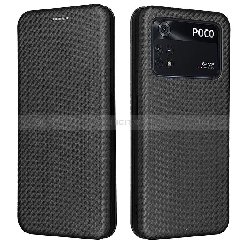 Xiaomi Poco M4 Pro 4G用手帳型 レザーケース スタンド カバー L06Z Xiaomi ブラック