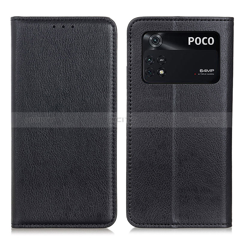 Xiaomi Poco M4 Pro 4G用手帳型 レザーケース スタンド カバー N01P Xiaomi 