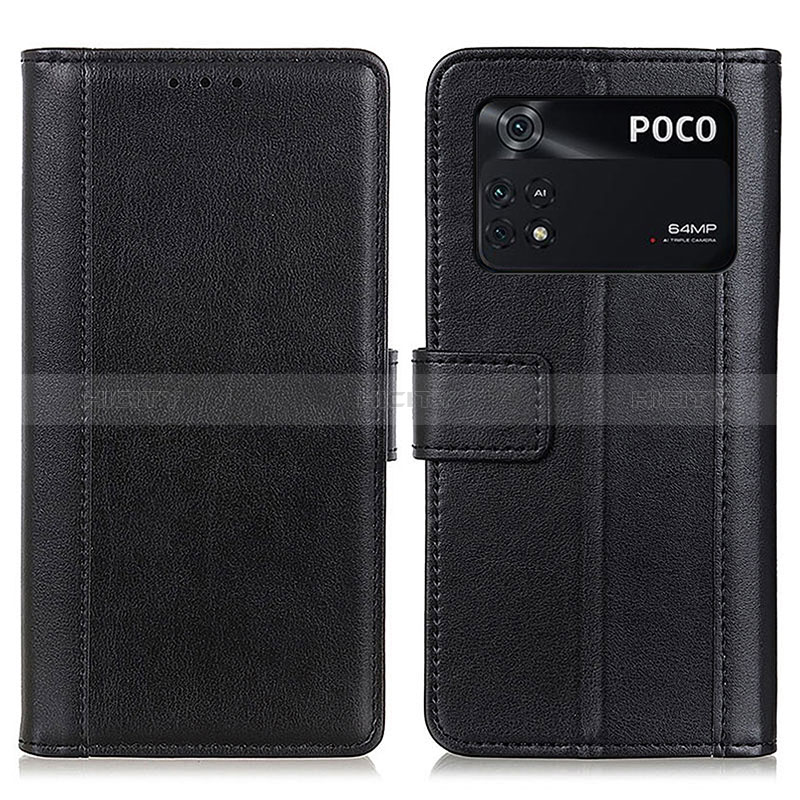 Xiaomi Poco M4 Pro 4G用手帳型 レザーケース スタンド カバー N02P Xiaomi 