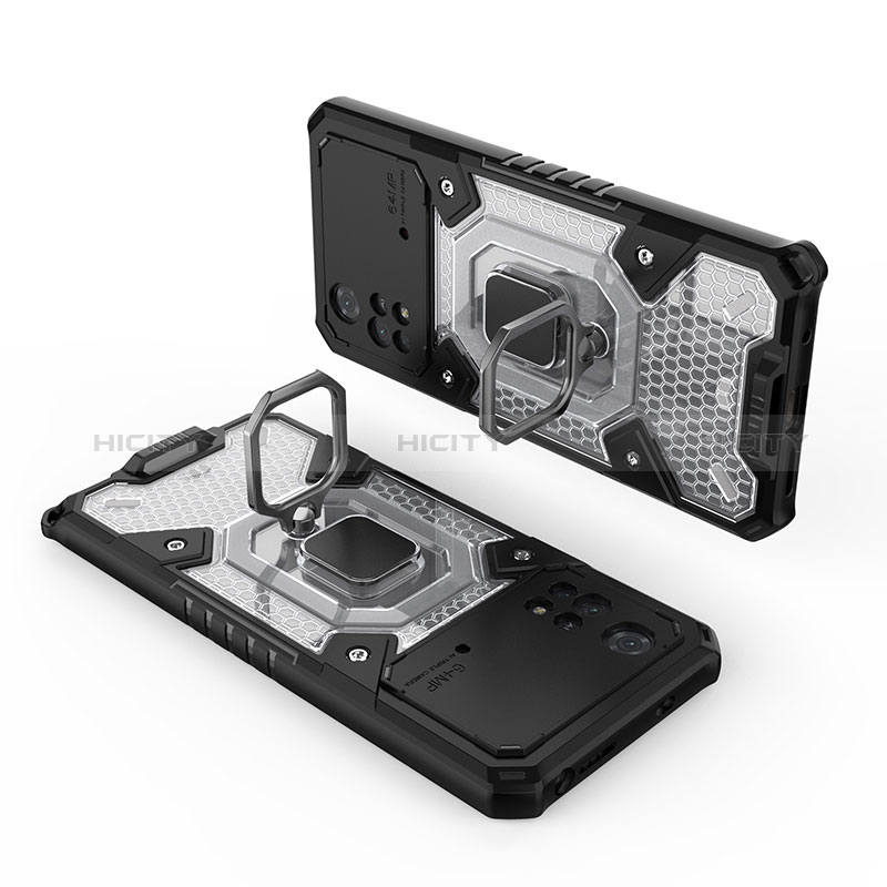 Xiaomi Poco M4 Pro 4G用ハイブリットバンパーケース プラスチック アンド指輪 マグネット式 KC4 Xiaomi 