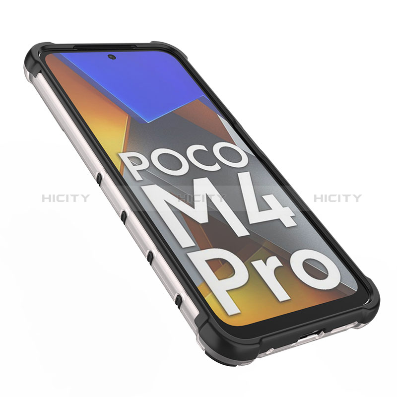 Xiaomi Poco M4 Pro 4G用360度 フルカバー ハイブリットバンパーケース クリア透明 プラスチック カバー AM1 Xiaomi 