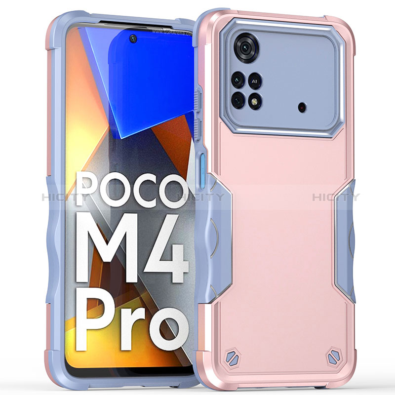 Xiaomi Poco M4 Pro 4G用ハイブリットバンパーケース プラスチック 兼シリコーン カバー QW1 Xiaomi 