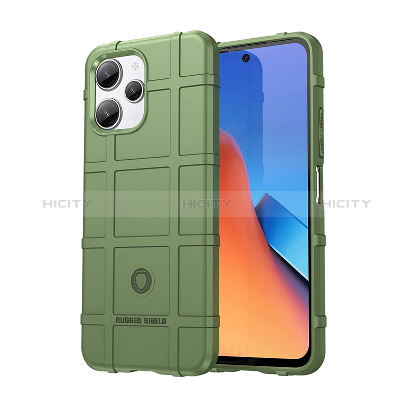 Xiaomi Poco M6 Pro 5G用360度 フルカバー極薄ソフトケース シリコンケース 耐衝撃 全面保護 バンパー J01S Xiaomi グリーン