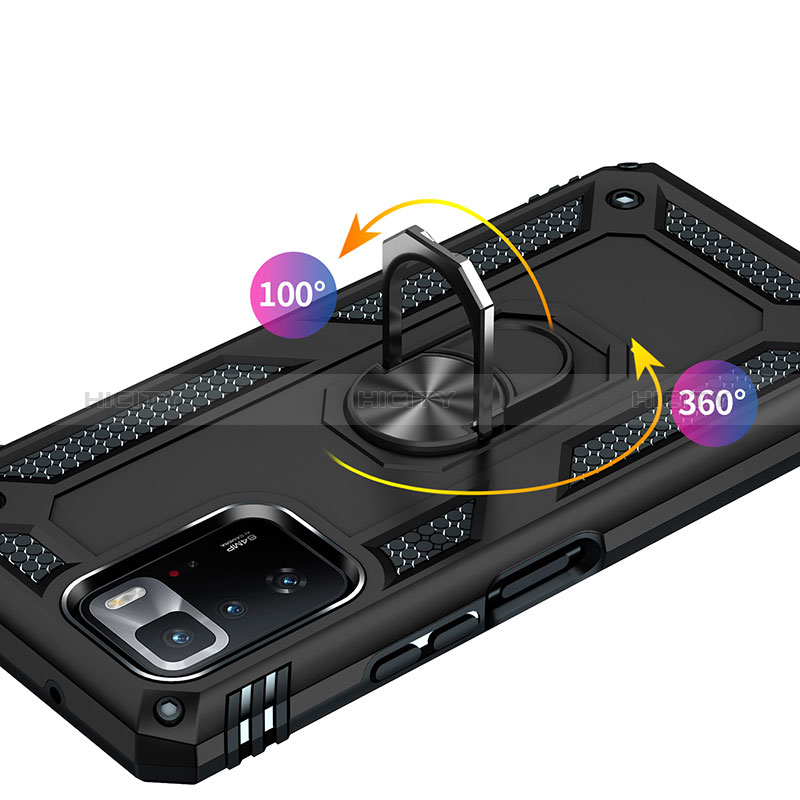 Xiaomi Poco X3 GT 5G用ハイブリットバンパーケース プラスチック アンド指輪 マグネット式 MQ3 Xiaomi 