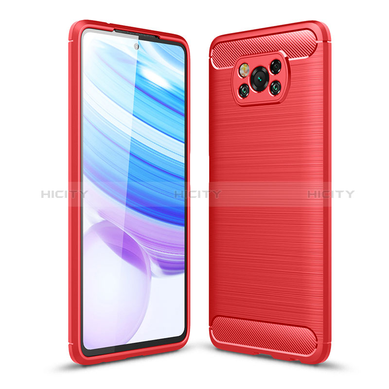 Xiaomi Poco X3 NFC用シリコンケース ソフトタッチラバー ライン カバー WL1 Xiaomi 