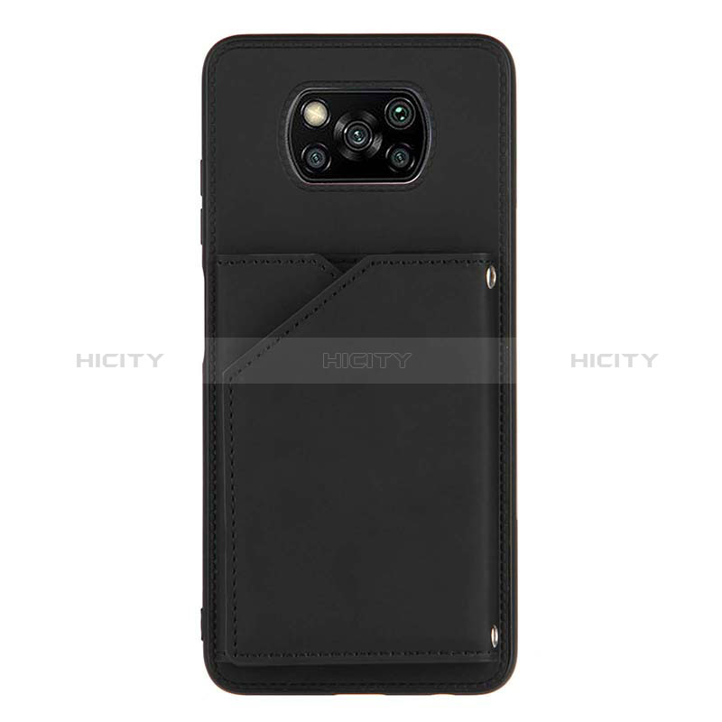 Xiaomi Poco X3 Pro用ケース 高級感 手触り良いレザー柄 Y01B Xiaomi ブラック