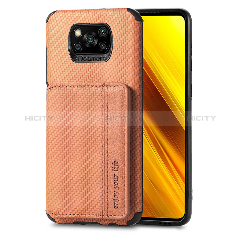 Xiaomi Poco X3 Pro用極薄ソフトケース シリコンケース 耐衝撃 全面保護 マグネット式 バンパー S01D Xiaomi 