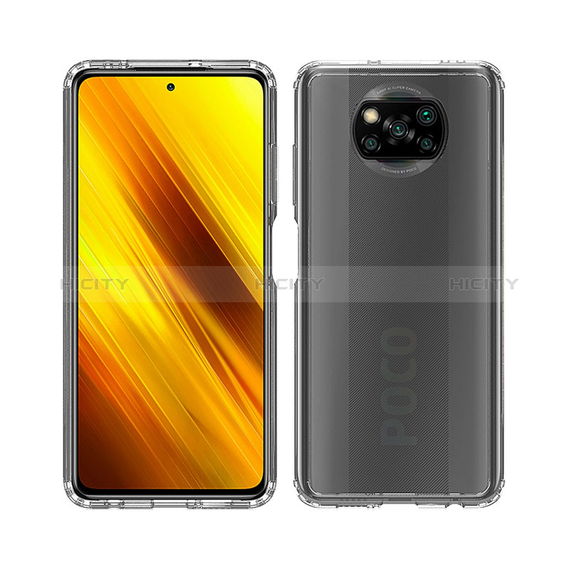 Xiaomi Poco X3 Pro用360度 フルカバー ハイブリットバンパーケース クリア透明 プラスチック カバー ZJ6 Xiaomi 