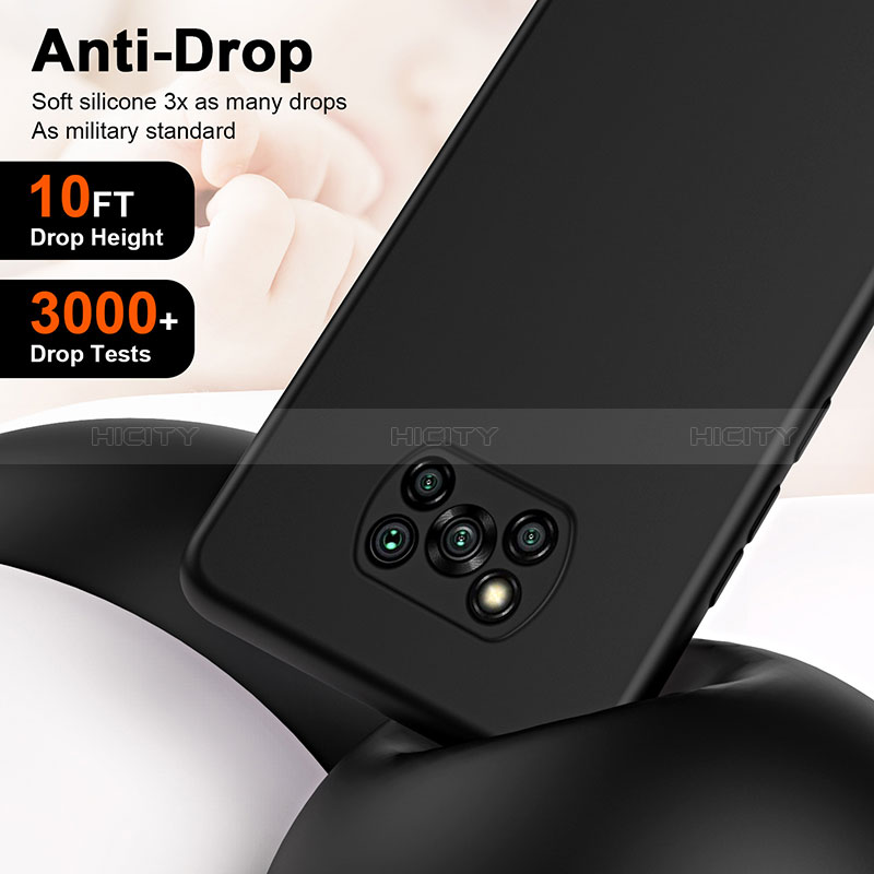 Xiaomi Poco X3 Pro用360度 フルカバー極薄ソフトケース シリコンケース 耐衝撃 全面保護 バンパー H01P Xiaomi 