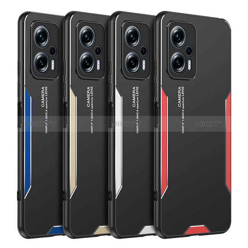 Xiaomi Poco X4 GT 5G用ケース 高級感 手触り良い アルミメタル 製の金属製 兼シリコン カバー Xiaomi 