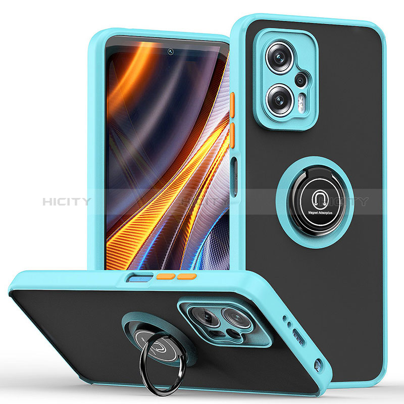 Xiaomi Poco X4 GT 5G用ハイブリットバンパーケース プラスチック アンド指輪 マグネット式 QW2 Xiaomi 