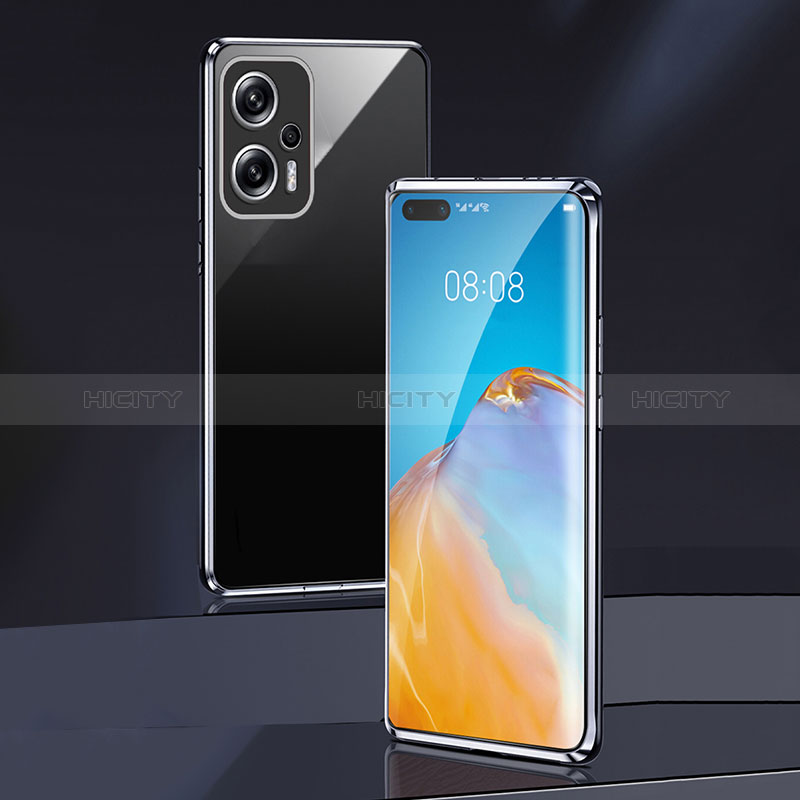 Xiaomi Poco X4 GT 5G用ケース 高級感 手触り良い アルミメタル 製の金属製 360度 フルカバーバンパー 鏡面 カバー Xiaomi 