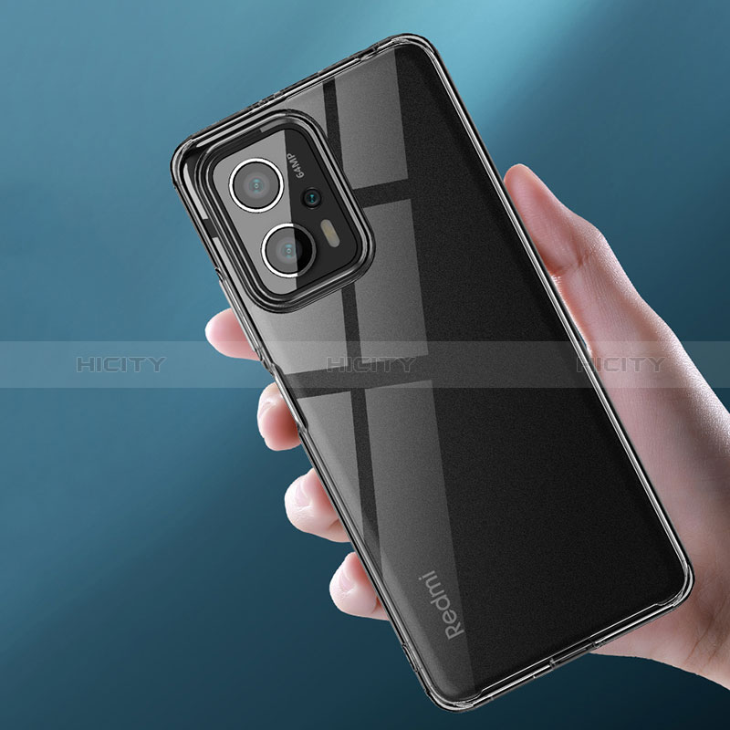 Xiaomi Poco X4 GT 5G用ハイブリットバンパーケース クリア透明 プラスチック カバー W01L Xiaomi 