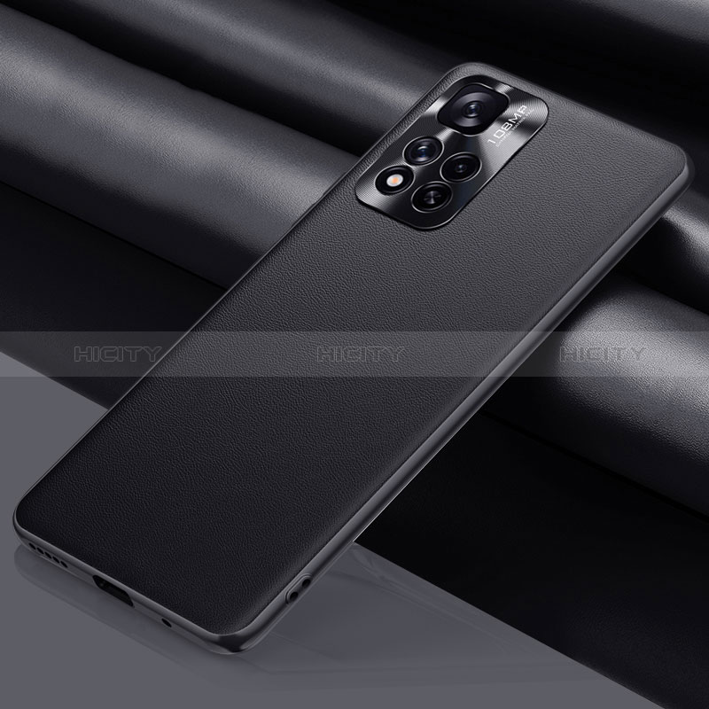 Xiaomi Poco X4 NFC用ケース 高級感 手触り良いレザー柄 QK1 Xiaomi ブラック