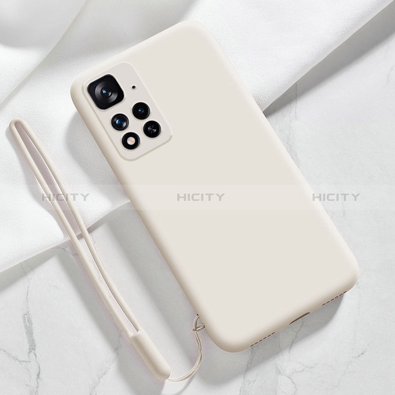 Xiaomi Poco X4 NFC用360度 フルカバー極薄ソフトケース シリコンケース 耐衝撃 全面保護 バンパー YK7 Xiaomi ホワイト