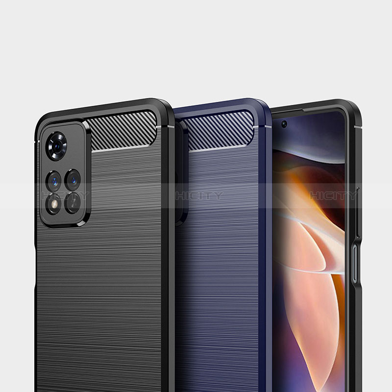 Xiaomi Poco X4 NFC用シリコンケース ソフトタッチラバー ライン カバー Xiaomi 