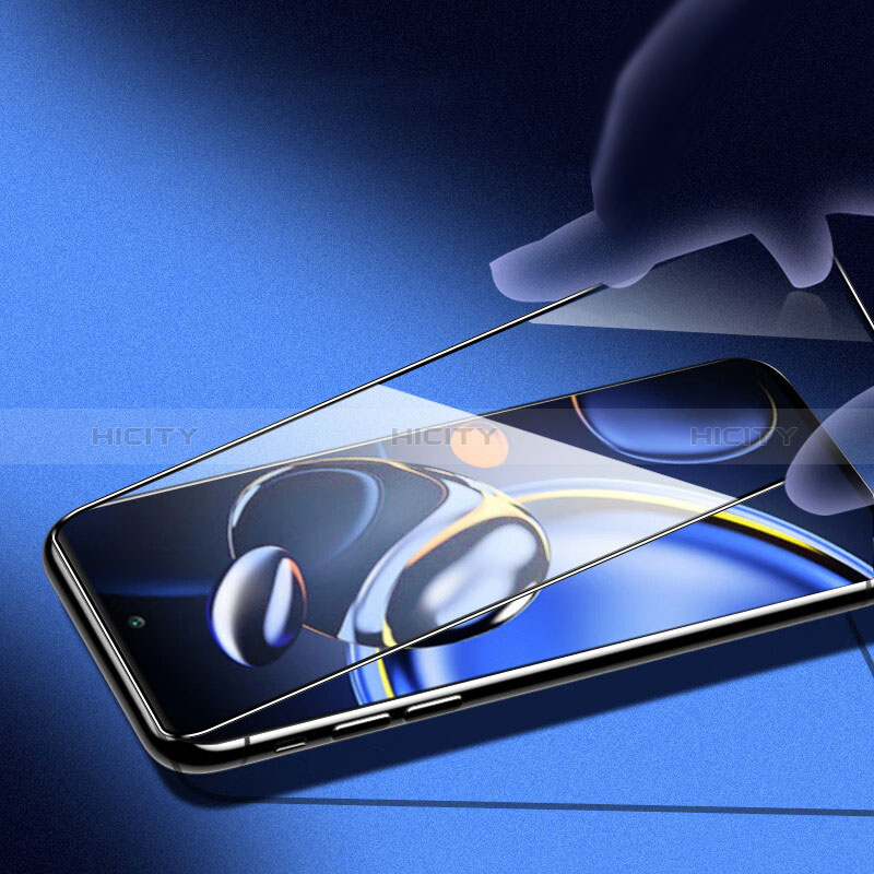 Xiaomi Poco X4 NFC用強化ガラス フル液晶保護フィルム F02 Xiaomi ブラック
