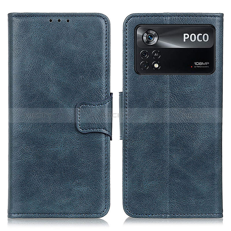 Xiaomi Poco X4 Pro 5G用手帳型 レザーケース スタンド カバー M09L Xiaomi ネイビー