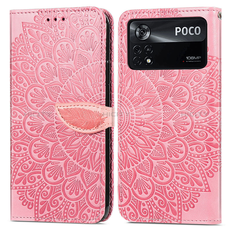 Xiaomi Poco X4 Pro 5G用手帳型 レザーケース スタンド パターン カバー S04D Xiaomi 