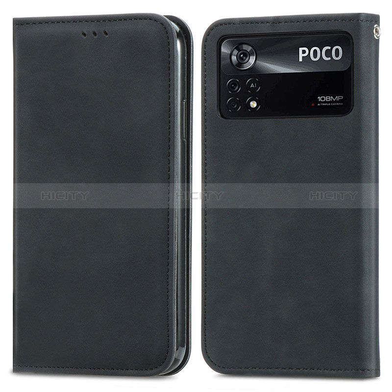Xiaomi Poco X4 Pro 5G用手帳型 レザーケース スタンド カバー S08D Xiaomi 