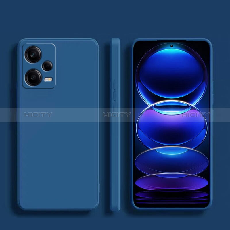 Xiaomi Poco X5 5G用360度 フルカバー極薄ソフトケース シリコンケース 耐衝撃 全面保護 バンパー YK5 Xiaomi ネイビー