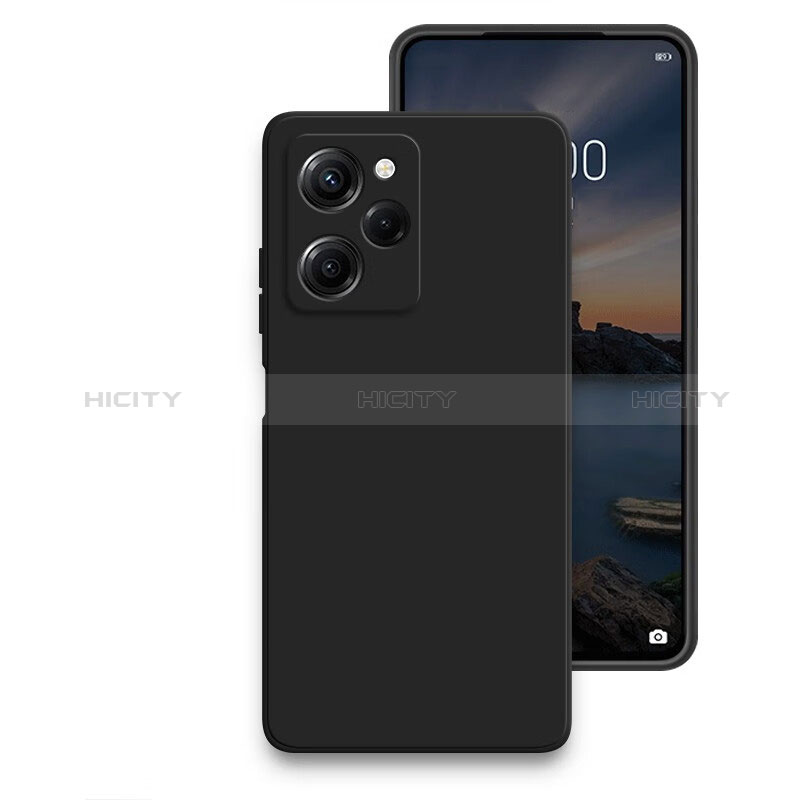 Xiaomi Poco X5 Pro 5G用360度 フルカバー極薄ソフトケース シリコンケース 耐衝撃 全面保護 バンパー YK2 Xiaomi ブラック