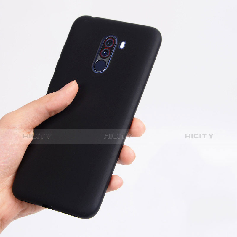 Xiaomi Pocophone F1用極薄ソフトケース シリコンケース 耐衝撃 全面保護 Xiaomi ブラック