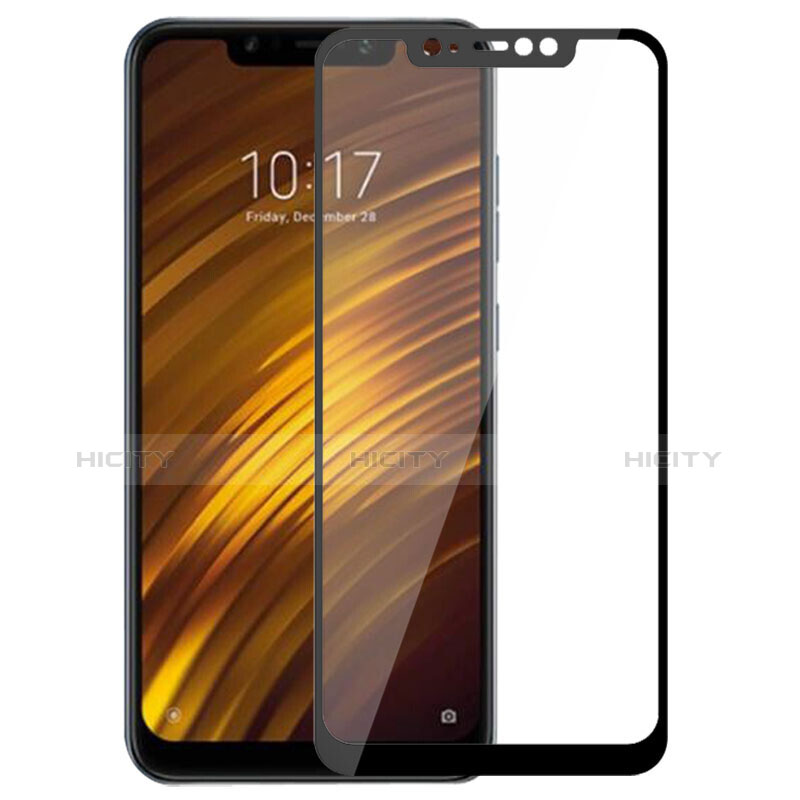 Xiaomi Pocophone F1用強化ガラス フル液晶保護フィルム Xiaomi ブラック