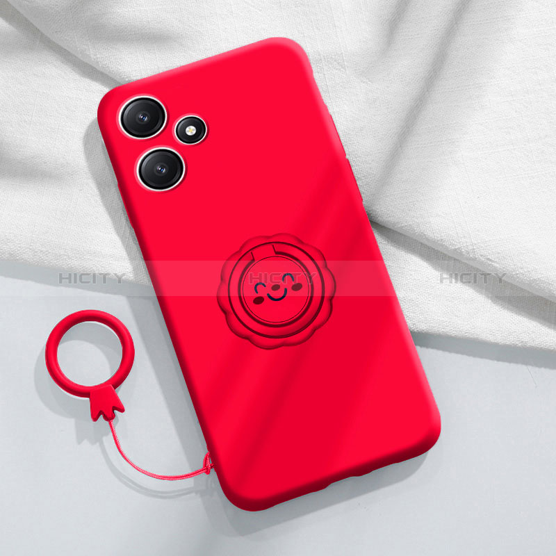 Xiaomi Redmi 12 5G用極薄ソフトケース シリコンケース 耐衝撃 全面保護 アンド指輪 マグネット式 バンパー S02 Xiaomi 