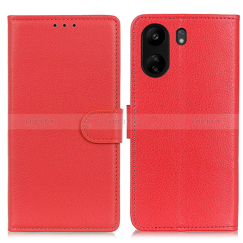 Xiaomi Redmi 13C用手帳型 レザーケース スタンド カバー A03D Xiaomi レッド