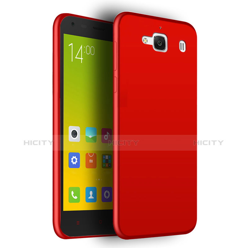 Xiaomi Redmi 2用極薄ソフトケース シリコンケース 耐衝撃 全面保護 Xiaomi レッド