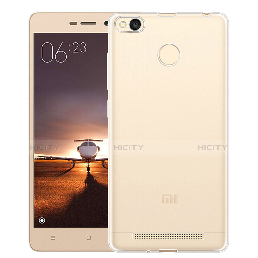 Xiaomi Redmi 3 Pro用極薄ソフトケース シリコンケース 耐衝撃 全面保護 クリア透明 T04 Xiaomi クリア