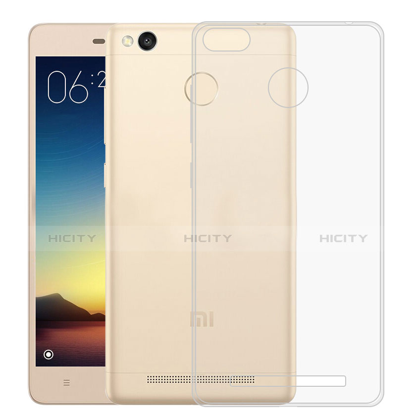 Xiaomi Redmi 3X用極薄ソフトケース シリコンケース 耐衝撃 全面保護 クリア透明 Xiaomi クリア