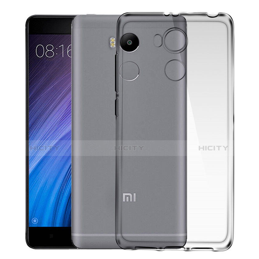 Xiaomi Redmi 4 Prime High Edition用極薄ソフトケース シリコンケース 耐衝撃 全面保護 クリア透明 Xiaomi グレー