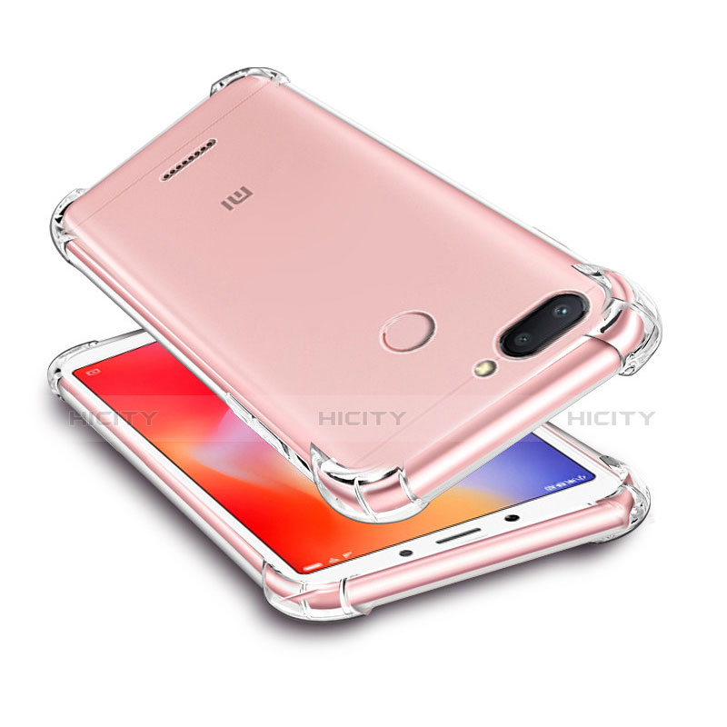 Xiaomi Redmi 6用極薄ソフトケース シリコンケース 耐衝撃 全面保護 クリア透明 T03 Xiaomi クリア