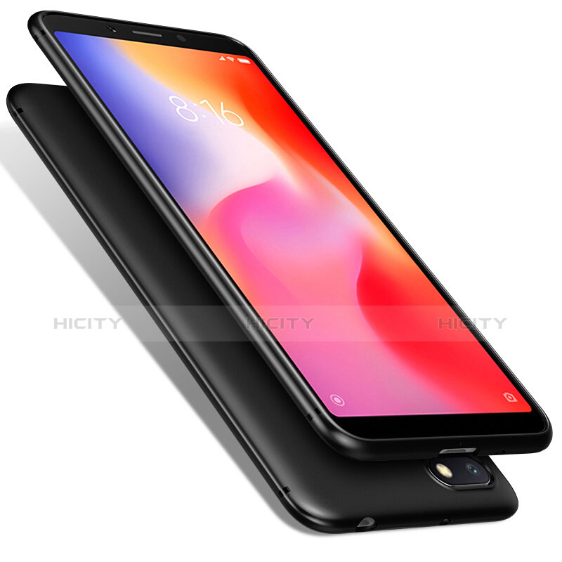 Xiaomi Redmi 6A用極薄ソフトケース シリコンケース 耐衝撃 全面保護 Xiaomi ブラック