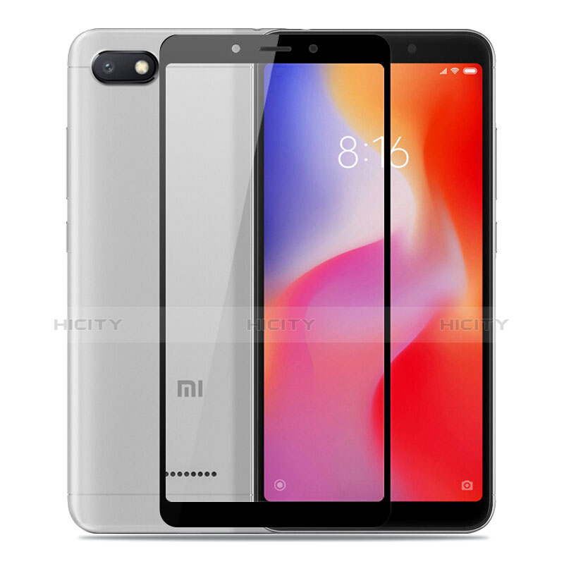 Xiaomi Redmi 6A用強化ガラス フル液晶保護フィルム Xiaomi ブラック