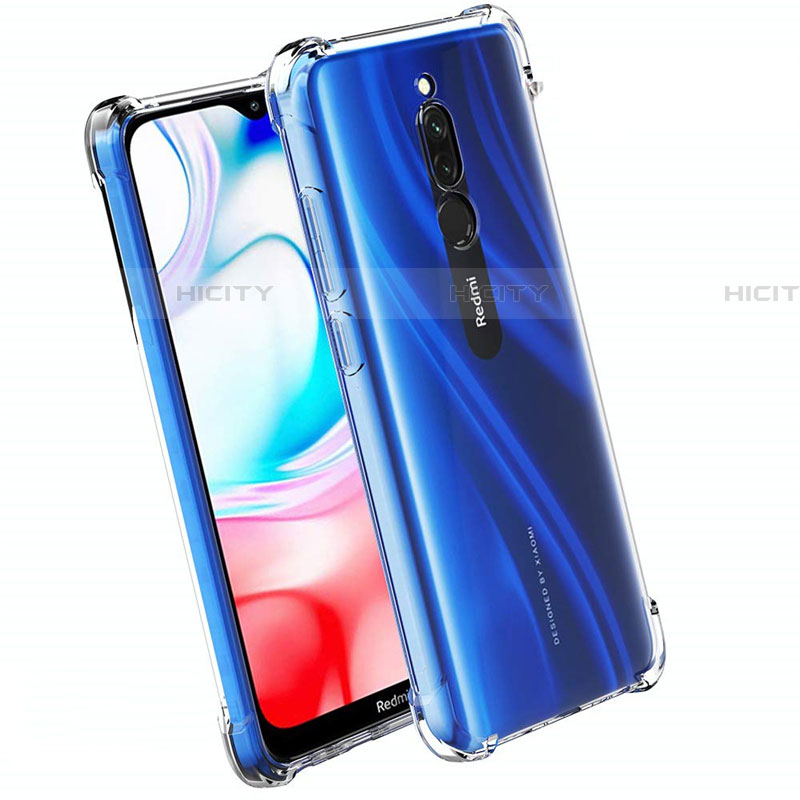 Xiaomi Redmi 8用極薄ソフトケース シリコンケース 耐衝撃 全面保護 クリア透明 T07 Xiaomi クリア