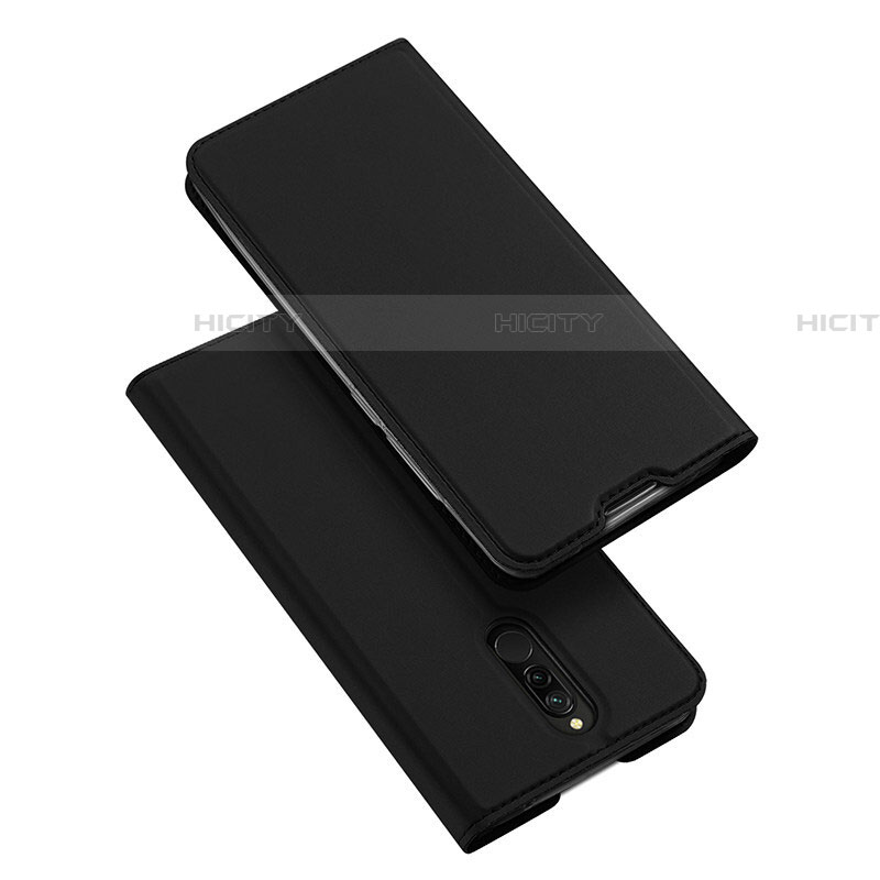 Xiaomi Redmi 8用手帳型 レザーケース スタンド カバー L05 Xiaomi ブラック