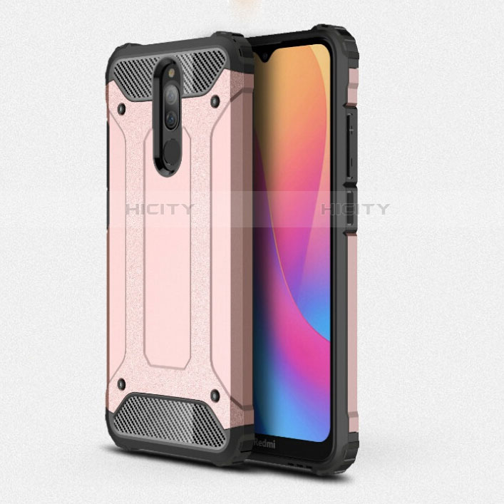 Xiaomi Redmi 8用ハイブリットバンパーケース プラスチック 兼シリコーン カバー Xiaomi ローズゴールド